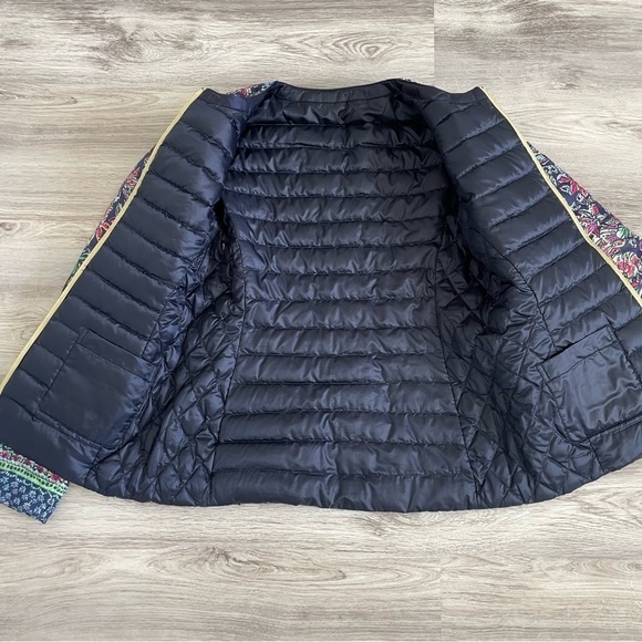 Lilly Pulitzer Jacket 2 in 1 Reversible Bright NAVY Not Too Catty LILAH Size S - Picture 9 of 16